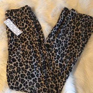 NWT urban outfitters leopard print kick flare pant